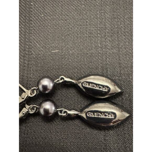 Givenchy Silver And Black Earrings And Necklace Set - Picture 1 of 7